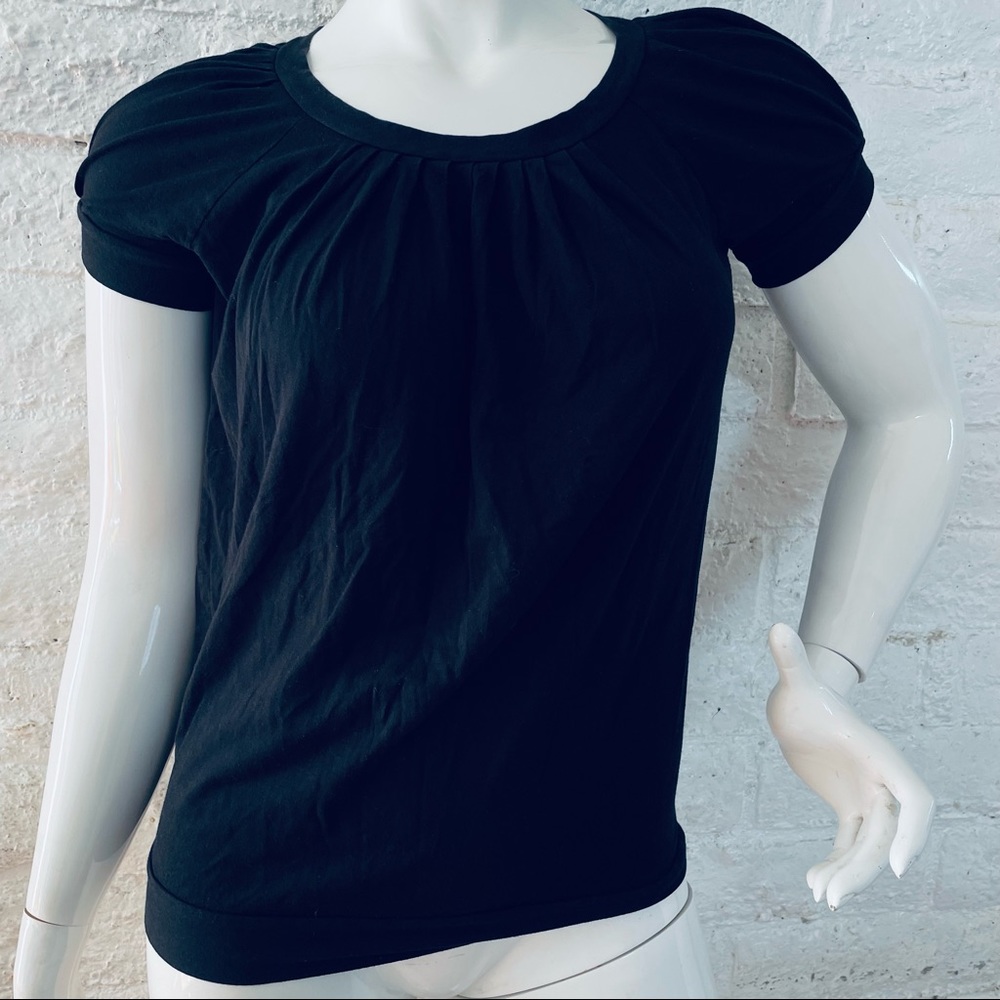 BCBGMAXAZRIA WOMEN BLOUSE BLACK SIZE S
